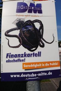 Deutsche Mitte Plakat im Bundestagswahlkampf 2017. Foto: Marcus Buschmüller