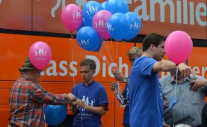 "Demo für Alle" am Karlsplatz/Stachus Anfang September 2017. Foto: Marcus Buschmüller